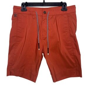 Xios New York Orange Hybrid Utility Shorts Mens M Gorpcore Outdoor Casual
